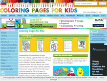 Tablet Screenshot of coloring-pages-kids.com